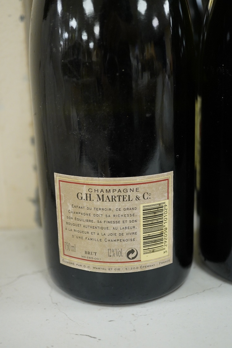 Six various bottles of Champagne to include Monopole, Lanson Black Label and G H Martel & Co